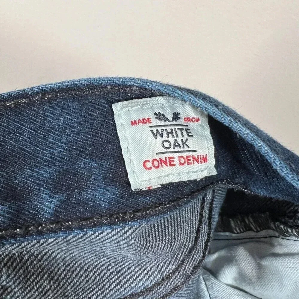 Levi's 501 Jeans Mens Size 44x32 Actual 41x30 White Cone Denim Dark Wash Blue
